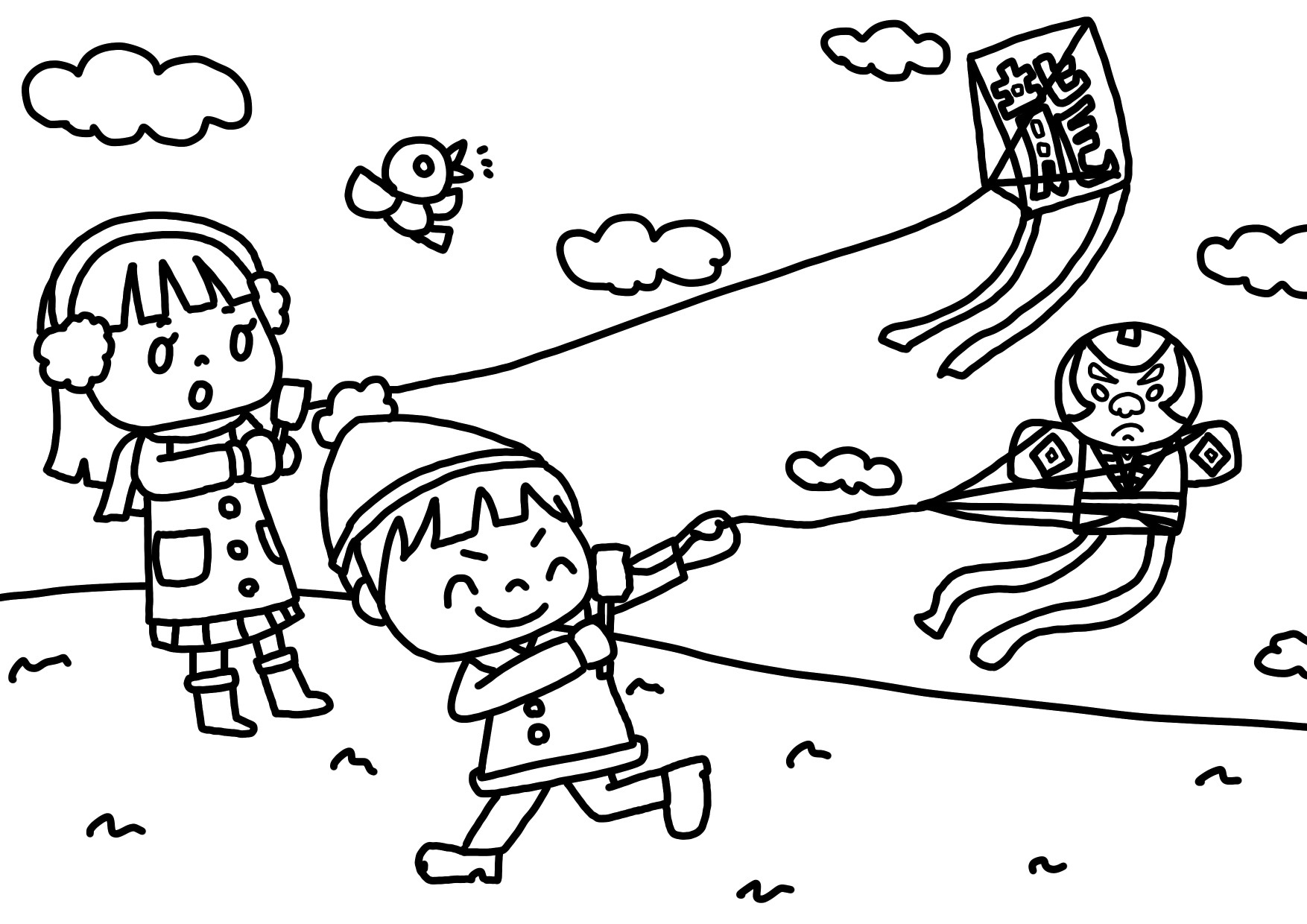 お正月ぬりえ ‣ 株式会社シャオール