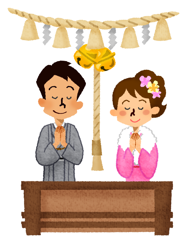 初詣のイラスト - 無料イラストのIMT 商用OK、加工OK