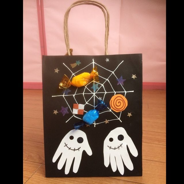 ハロウィン折り紙 簡単♪可愛い♪ カボチャのバックの作り方かぼちゃの袋の折り方 実用折り紙