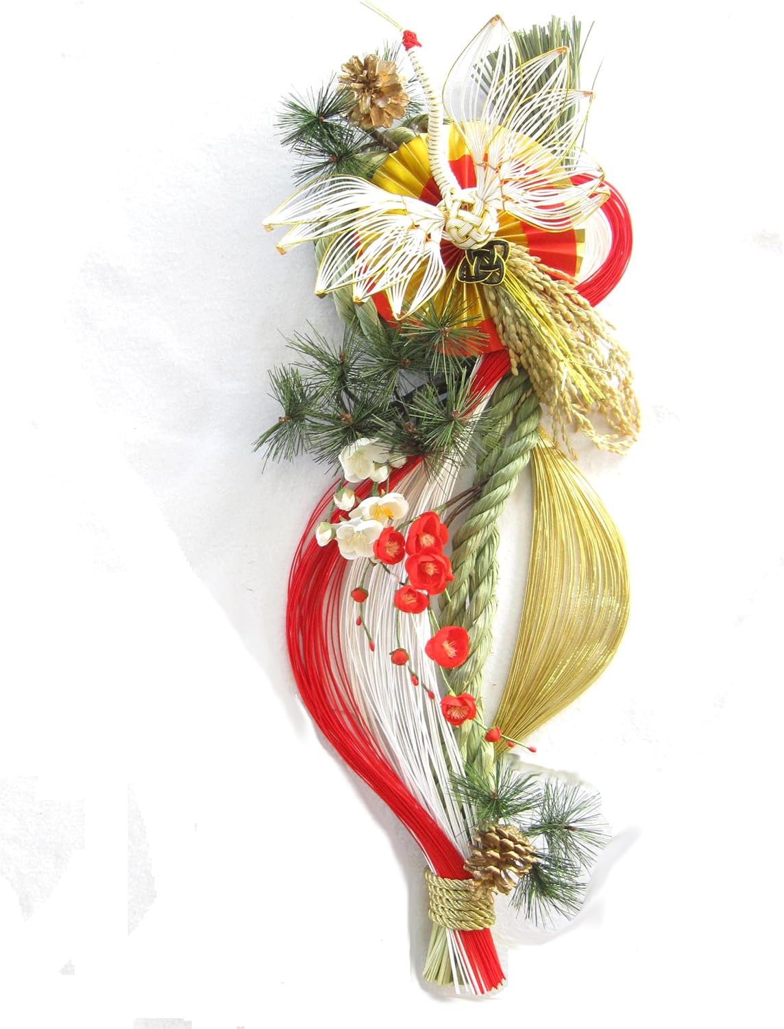 しめ縄 しめ縄飾り モダン 正月飾り リース 111 グレー シャビ