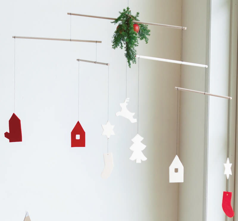 モビール - クリスマス・ツリー green-iichi 日々の暮らしを心地よくするハンドメイドやアンティークのマーケットプレイス