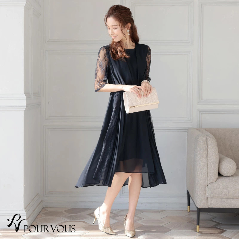 結婚式で一番の人気カラー！ネイビードレスのおしゃれコーデ10選