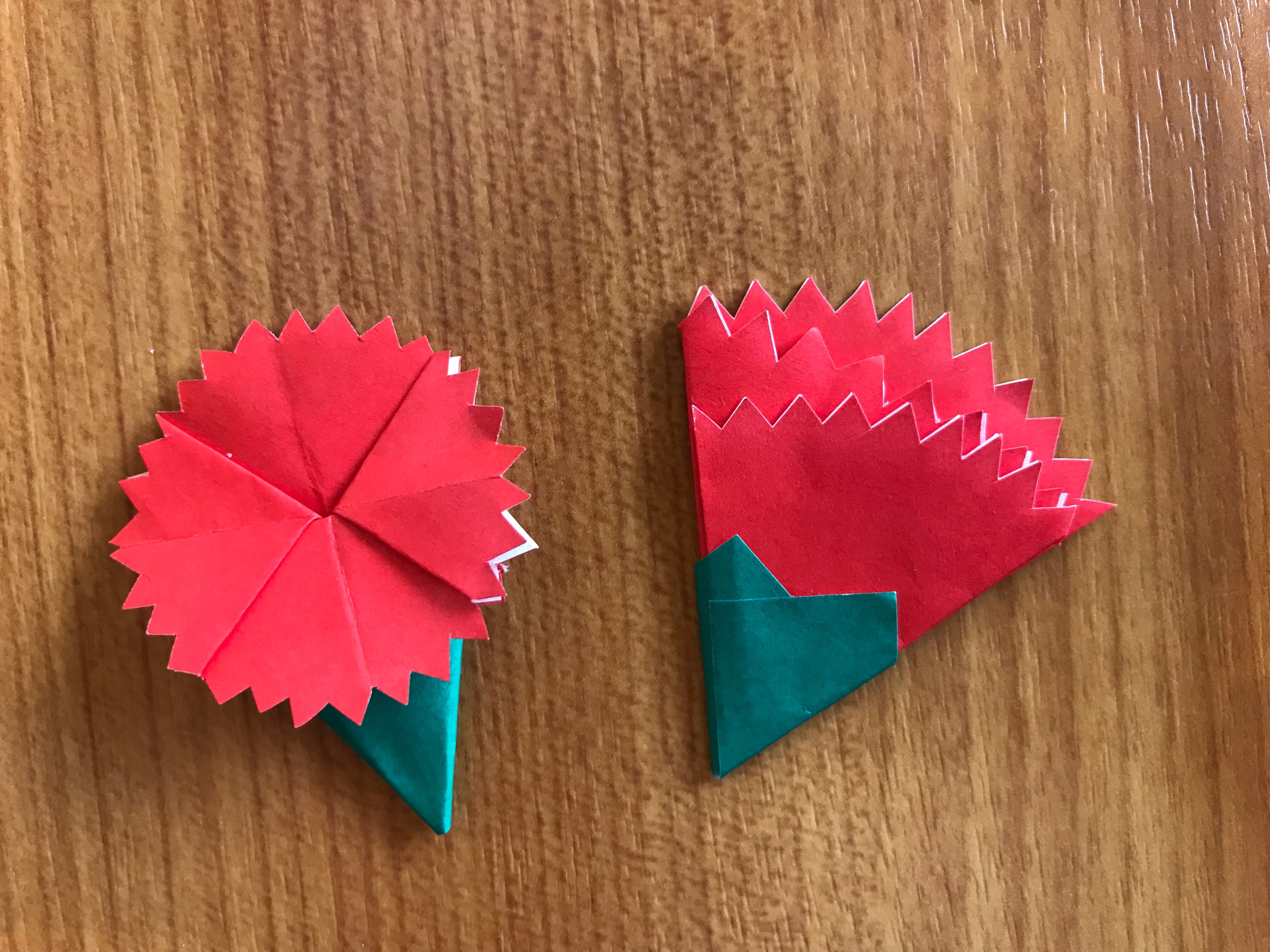 お花紙deカーネーションの作り方色いろ遊びすと☆苦手を「快」に替えるベビーシッタ