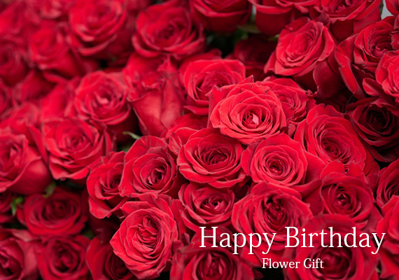 お誕生日おめでとうの想いを込めて」お届け先様のカラーでおまとめしたリースのお祝い花誕生日のおしゃれな祝い花