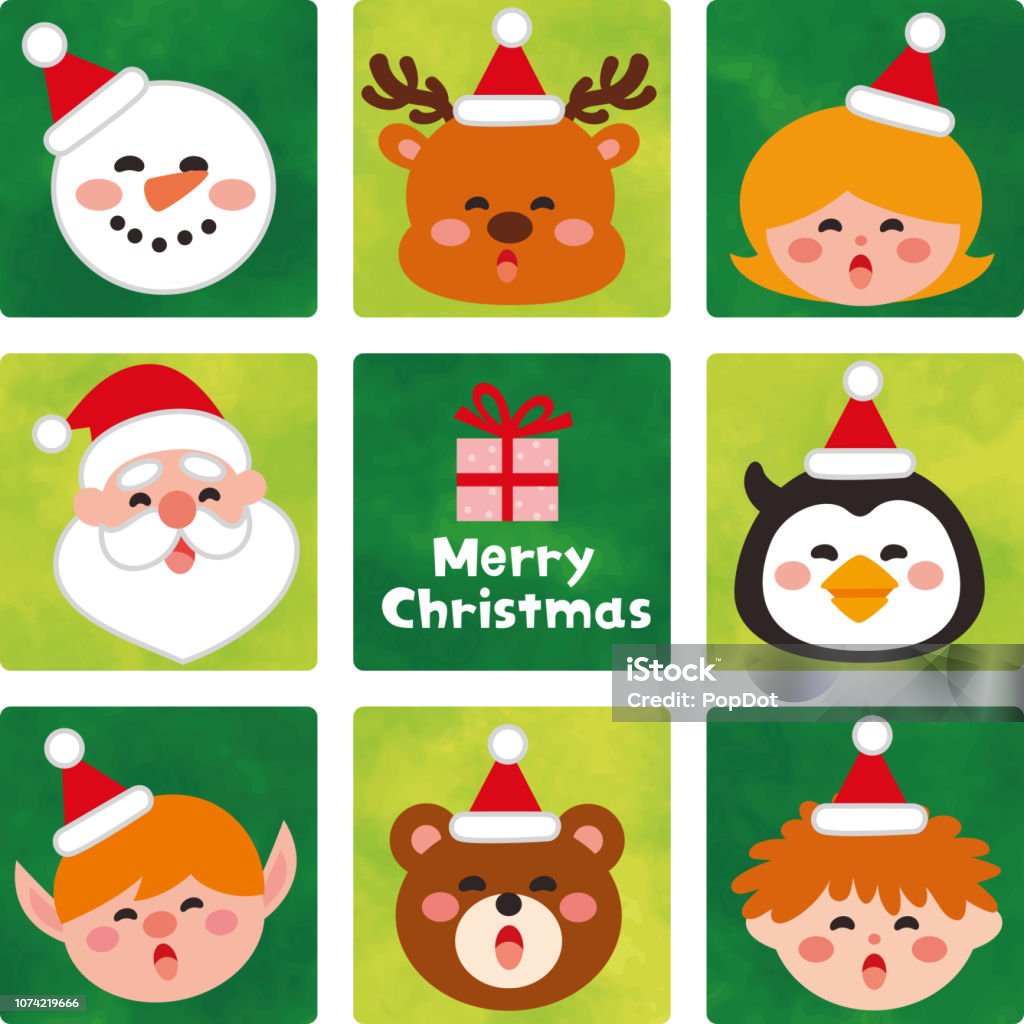 クリスマスイラスト・サンタクロースとトナカイ無料イラスト素材素材ラボ