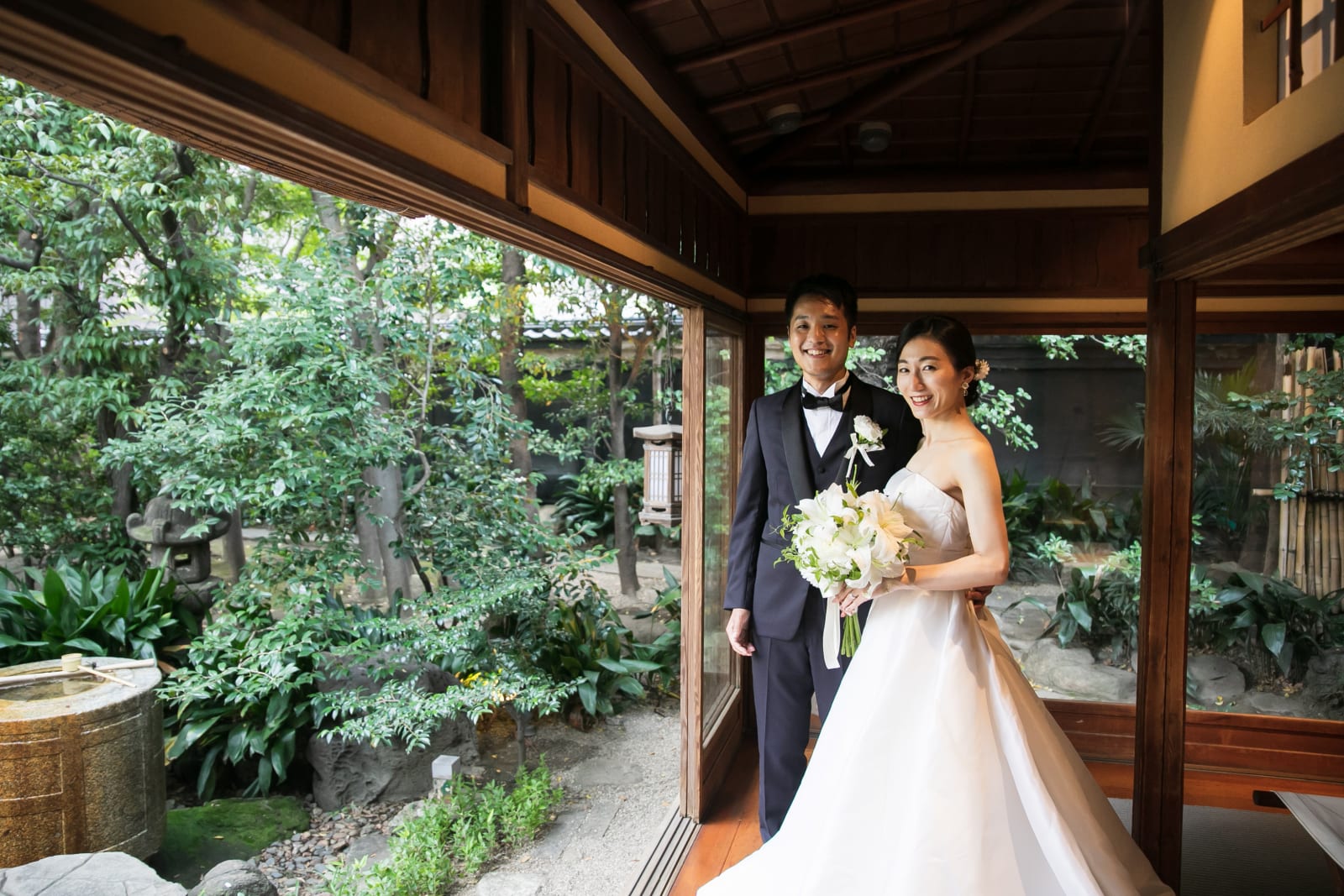 日本の挙式文化を大切にした美しい結婚式 - 名古屋の和食会席料亭 河文