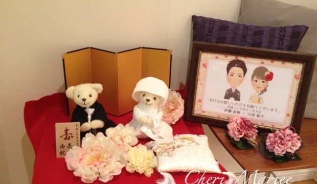 桜 ウェルカムスペース装飾 和風