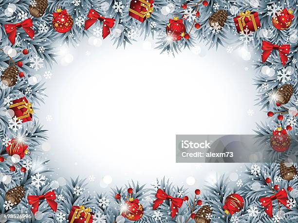 クリスマスの写真フレームはがきテンプレート「赤いフレーム」素材絵箱クリスマス館