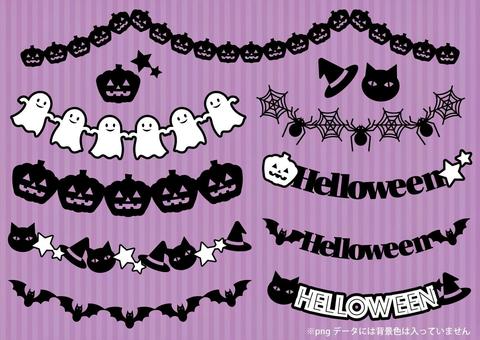 切り絵フリー図案No.70「ハロウィンお化け」華色切絵公式サイト