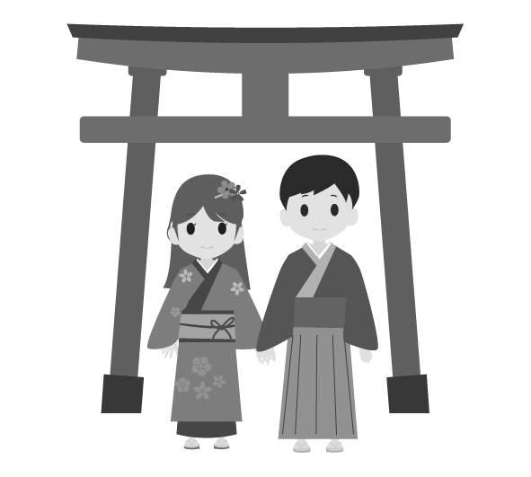 初詣でのイラスト素材 - PIXTA