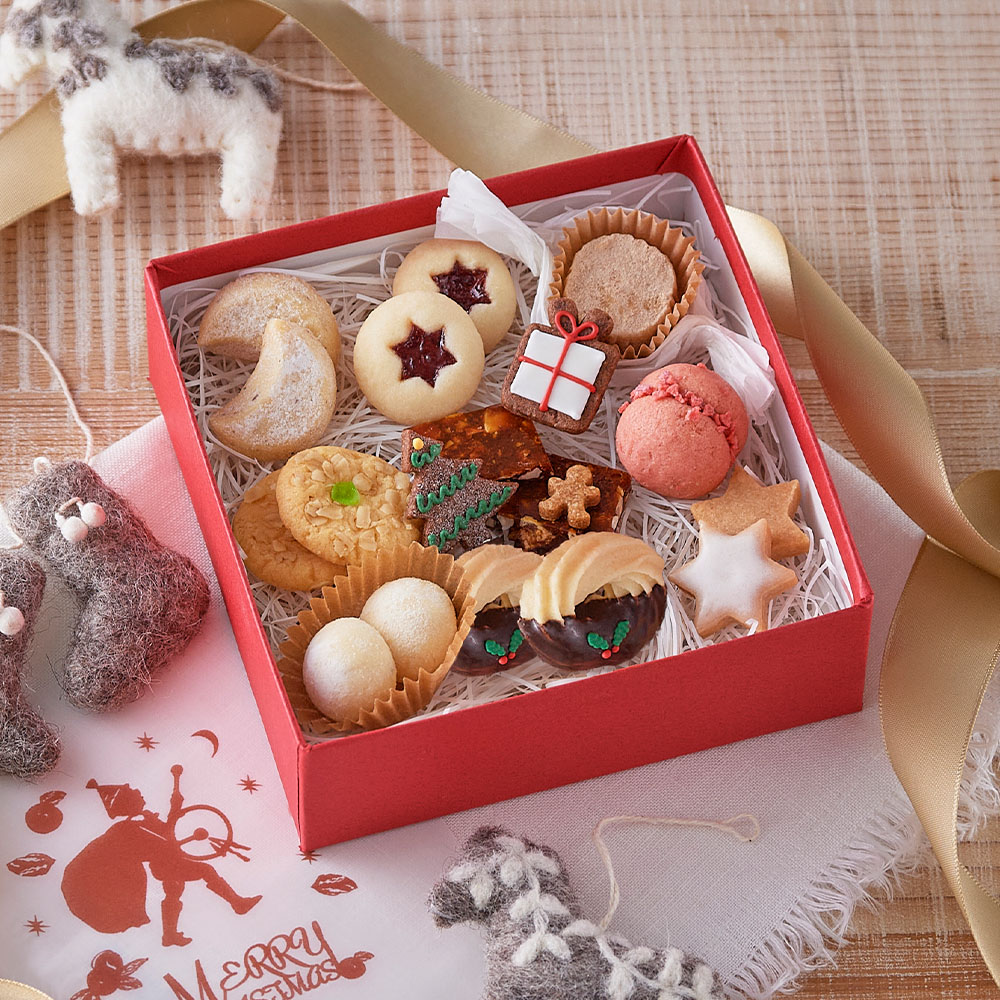 送料無料 クリスマスの手提げ ケーキ お菓子 プレゼント クリスマスイブ ギフト箱 4枚セット