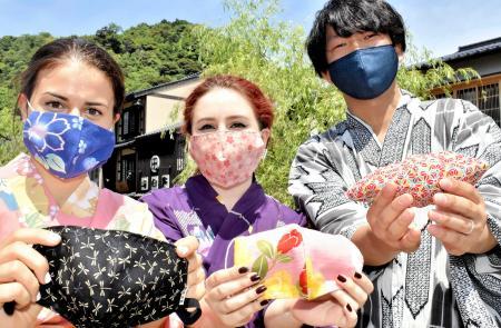 浴衣で楽しみ ワンピで帰る🎆ワンピース浴衣ワンピース小杉織物浴衣夏を楽しむイトカラトータルコーディネート帯花火祭り