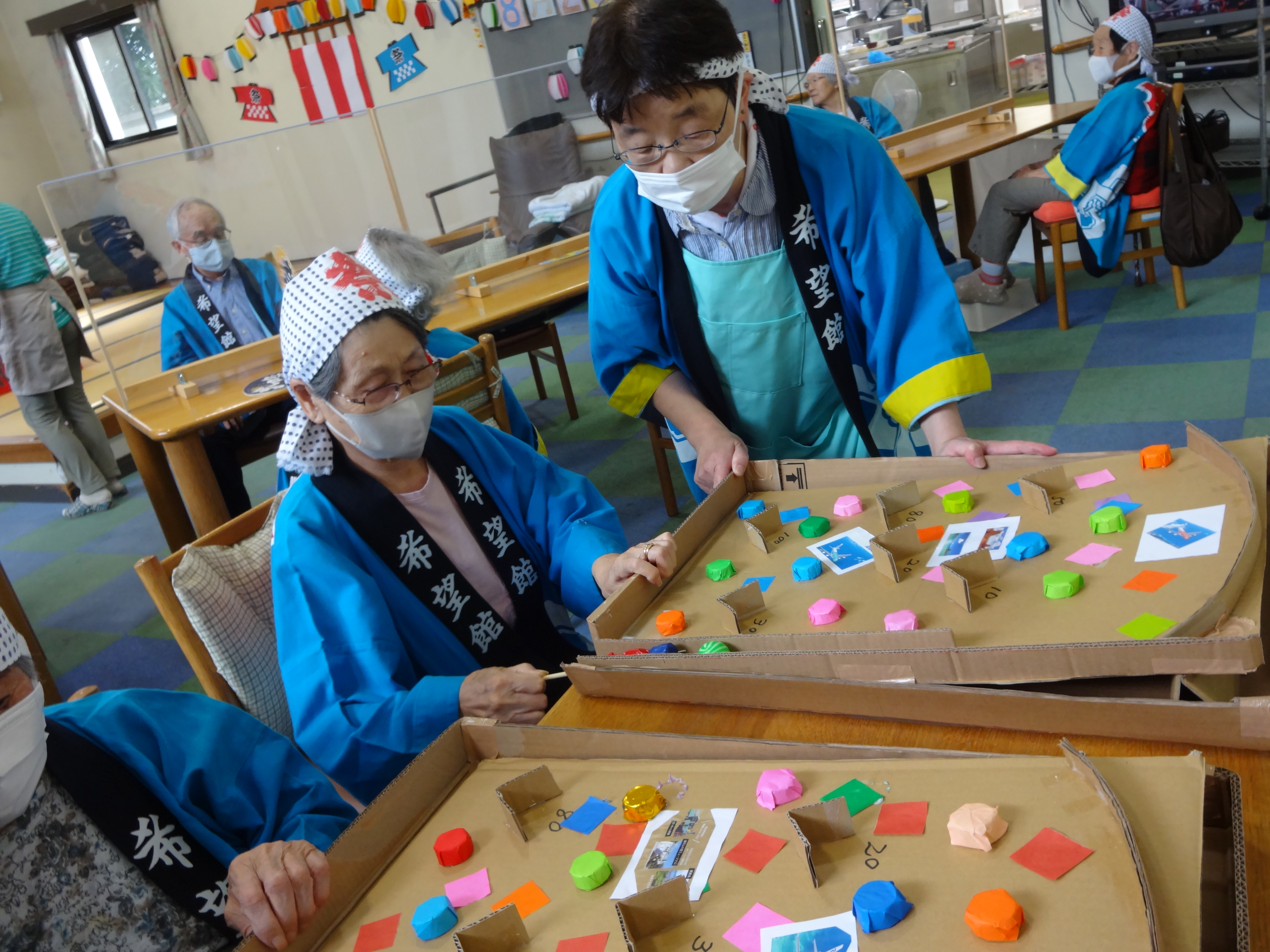 夏祭りレクリエーションを行いました！ 介護老人保健施設 入所２階 東松山市社会福祉協議会