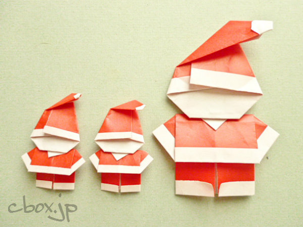 折り紙「サンタクロース」の折り方まとめ５選 - Page 4 of 5 - おりがみの時間