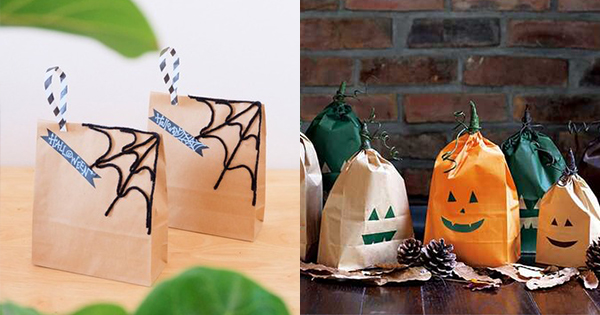 ハロウィン簡単工作「お菓子入れ」＋絵本コミュ出版裏話②「魔法使いになろう！手作りハロウィン」はにゃ！☆手作りおもちゃ箱☆ 牛乳パック等で簡単工作