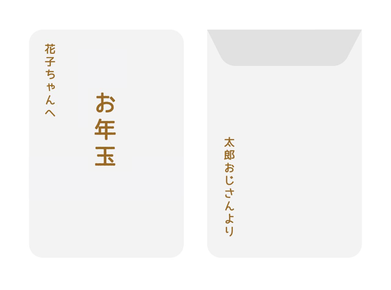 図解 お年玉のポチ袋への正しい入れ方は？お札の三つ折り方法やマナーも - マネコミ！〜お金のギモンを解決する情報コミュニティ