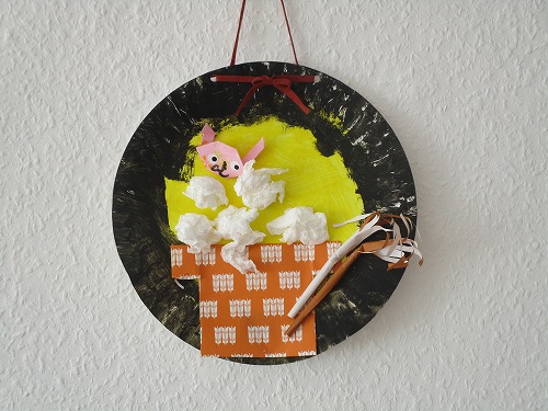 🌝紙皿で作る🌝お月見の製作物🌾 秋の製作物 制作物 子ども 工作 保育園 9月