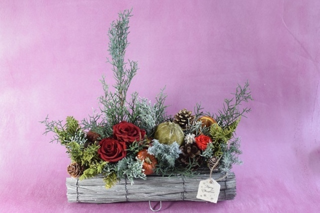 手づくりキット〜ウッドフレーム〜クリスマスアレンジ〜 プリザーブドフラワー le repos d'un ange 通販12758629Creema クリーマ