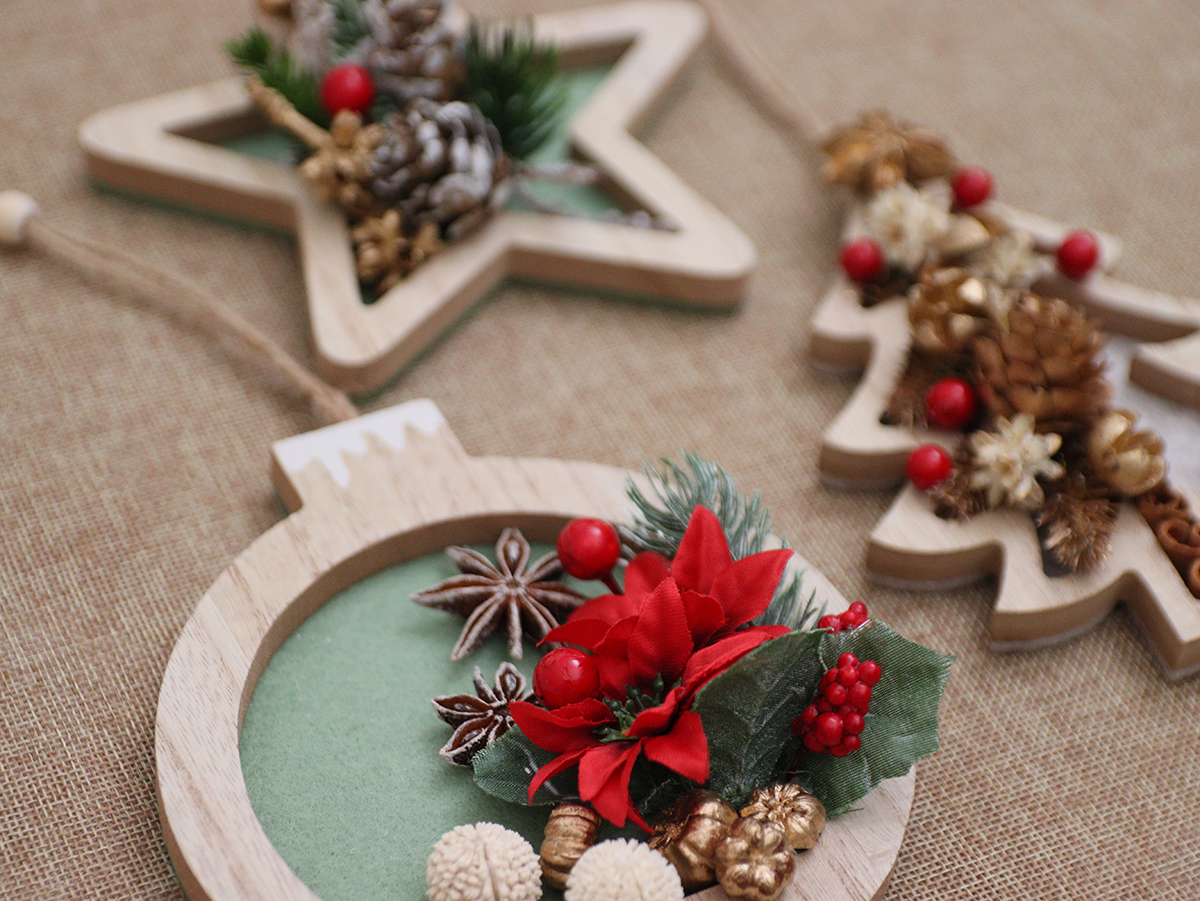 作りたくなる羊毛フェルトの作る可愛いクリスマスオーナメントの作り方 初心者向け わたわたペットの日常