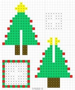 ツリーの飾りをドット絵化！アイロンビーズの手作り8bitクリスマス・オーナメントそうさめも
