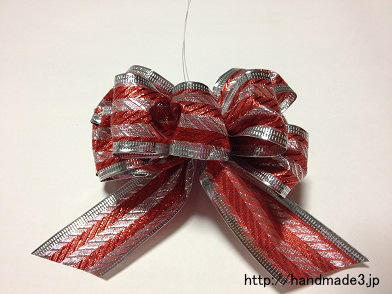 クリスマスリボンの作り方