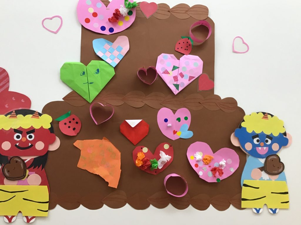 壁面飾り 2月 バレンタイン バレンタインデー ハート 保育 施設 - メルカリ