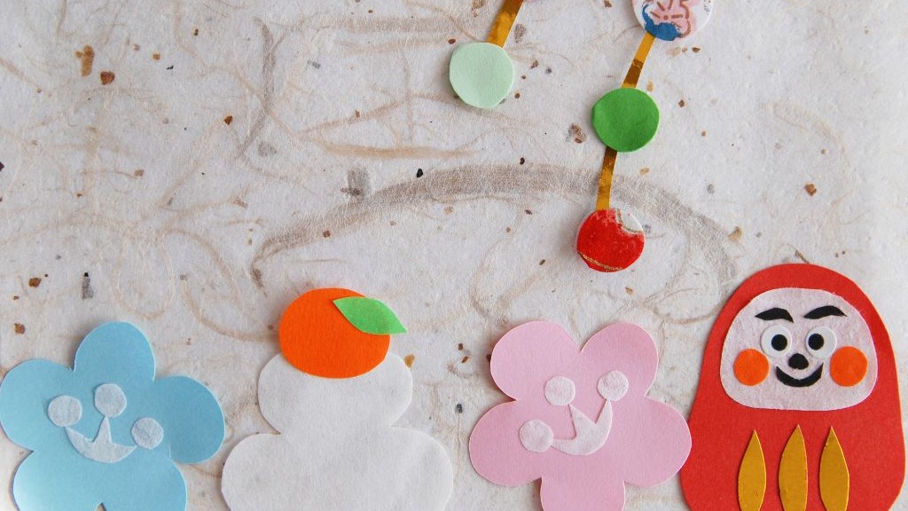 押し絵かべ飾りキット 開運大吉へび 2025年お正月 干支 巳 ヘビ 干支手作りキット 高齢者 お子様 リハビリ