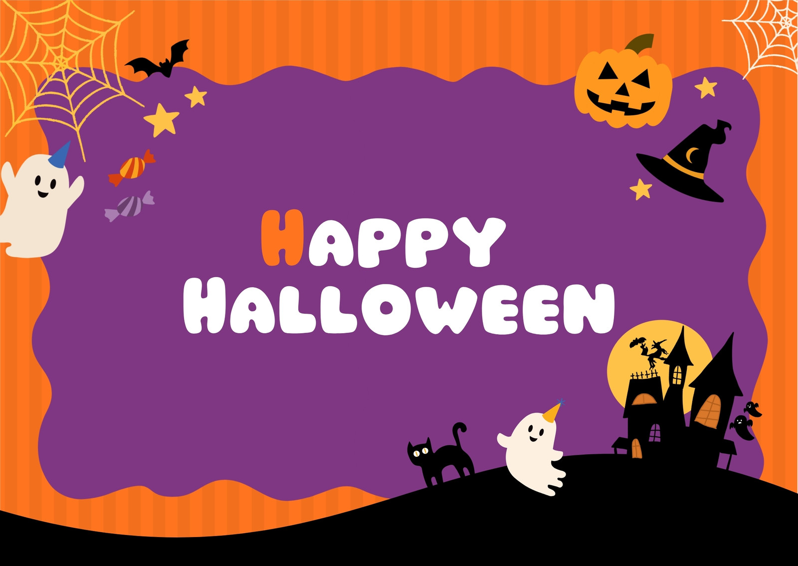 ハロウィン メッセージカード② ハンドメイドの通販 by バーバママ's shop ラクマ