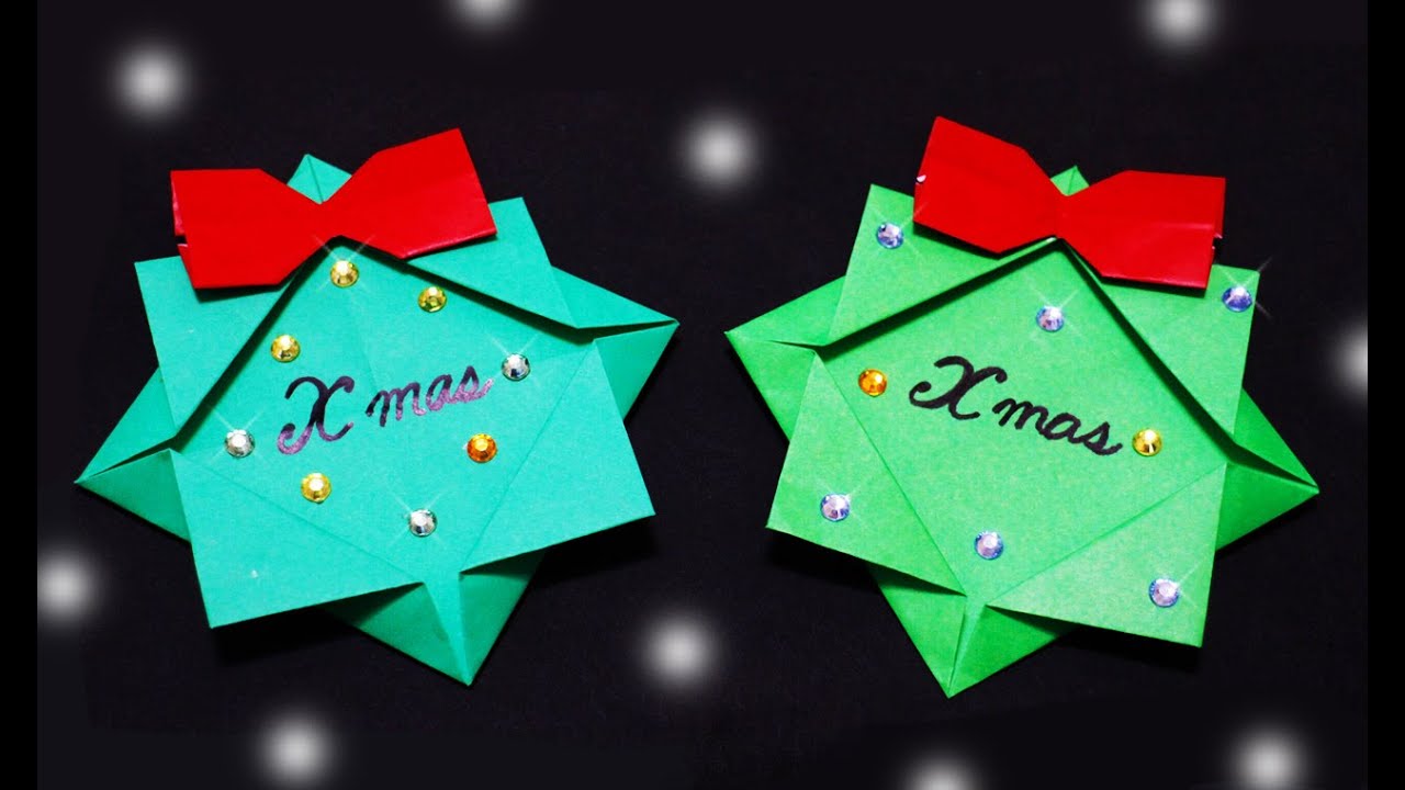 動画付き 折り紙で簡単クリスマスリース！12月の壁面にもチルコレ