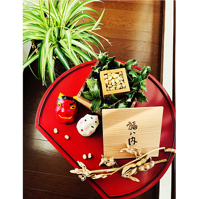 めでたや 節分飾り めでたや遊び 鬼と豆 おしゃれ 和紙 置物 和雑貨 インテリア ミニチュア 室礼 : 障子紙と和紙の専門店 和紙生活 - 通販 -Yahoo!ショッピング