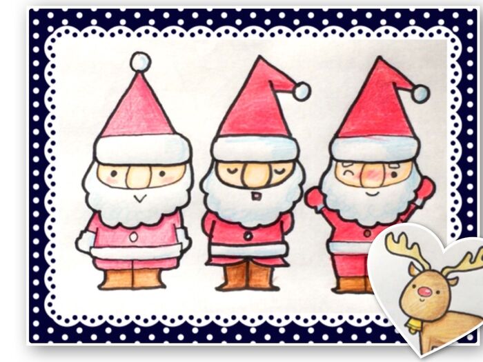 かわいいサンタクロース 正面きでプレゼントがからっぽ 無料イラスト75933素材Good