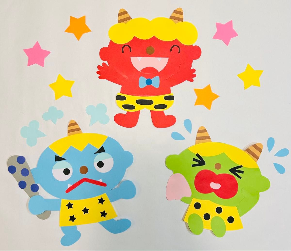 ハンドメイド 壁面飾り☆2月 節分 豆まき 恵方巻き 施設 老人ホーム 赤青鬼 その他アート じゅにくろ 通販15227592Creema クリーマ