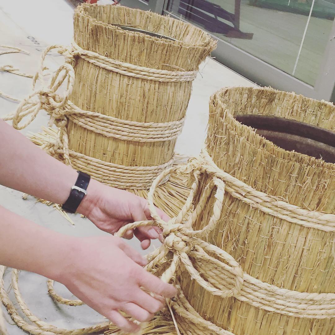 上野動物園で門松の梅飾り技法を習得: ギャラリー静河