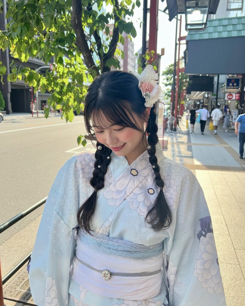 中学生の浴衣の髪型コテなしでも簡単可愛いアレンジのやり方♡