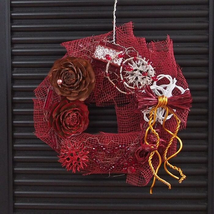 楽天市場送料無料 ランキング1位 レッドローズ『ハート』リース L〜約30cm〜 ＢＯＸ付 アートフラワー バレンタイン ハート ディスプレイ装飾 誕生日 玄関 インテリア クリスマス ギフト プレゼント お祝い 開店 還暦 ウェディング 店舗 ショップ : ノン