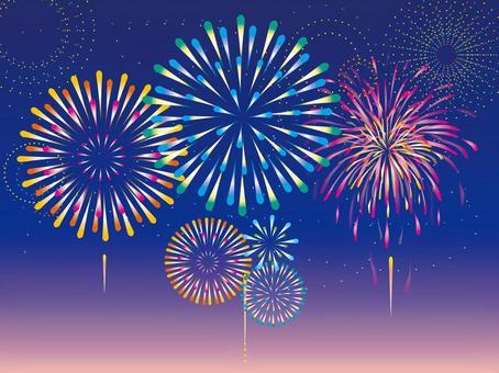 かわいい！花火 無料 フリー イラスト商用フリー 無料 のイラスト素材なら「イラストマンション」