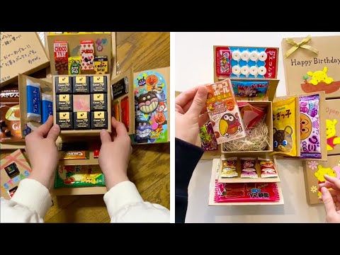 お菓子が出てくるサプライズ誕生日アルバム！ 手作りアルバムアルバムキッチン