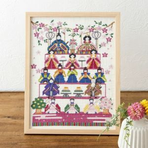 桃の節句を手作りで演出する、ひな祭りの刺しゅうキット新作がホビーラホビーレに2023年12月10日 日 登場！株式会社ホビーラホビーレのプレスリリース