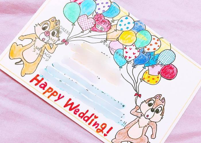SNSで見つけた！ おしゃれ＆センスあふれる「結婚式招待状の返信はがき」イラストアート