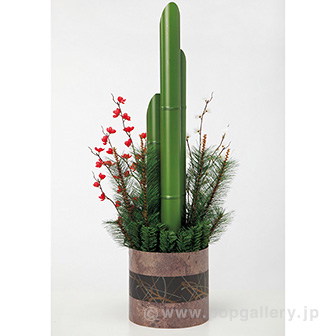 モダン門松アレンジ: 季節装飾・造花販促物・販促通販の POP GALLERY ポップギャラリ