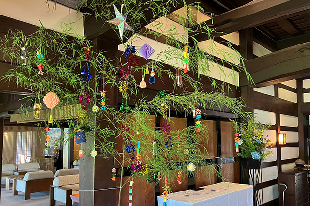 真和の森の七夕飾り社会福祉法人 京悠会