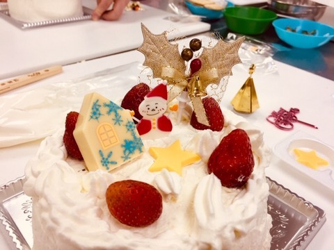 子供会用のクリスマスケーキ！Puff