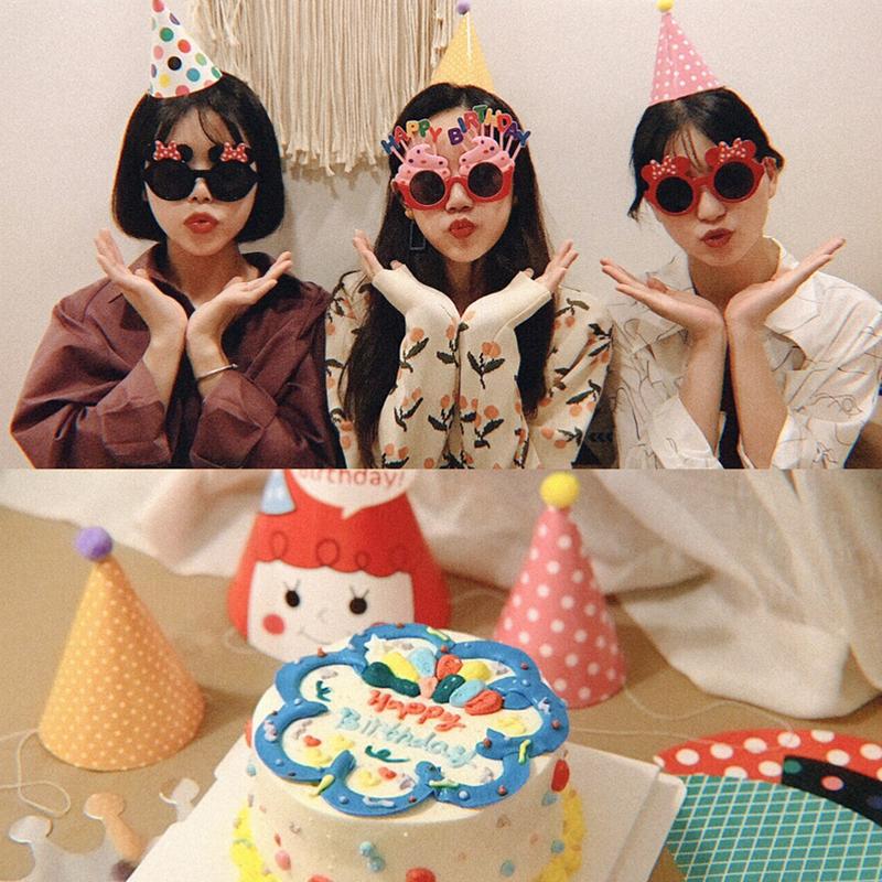 誕生日 バースデー 帽子 三角帽子 ベビー キッズ 子供 飾り 写真 撮影 ナチュラルHappy Birthday, ハット