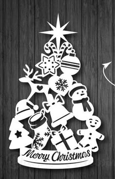 フリー素材星に願うサンタ を追加しました！切り絵 ときたま日記