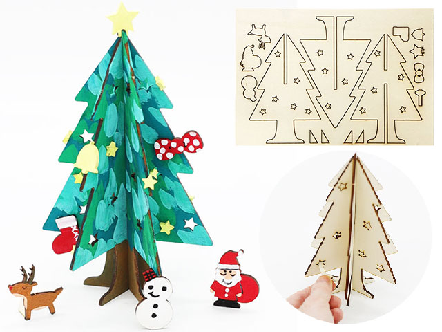 クリスマス手作りキット 三角ツリーとスノーマン - メルカリ