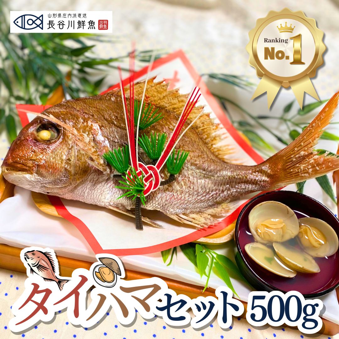 Amazon.co.jp: 『お祝いセット』鯛500g 2~3人前サイズ冷蔵 ギフト仕様 化粧箱お食い初め 料理 鯛天然真鯛塩焼きハマグリ吸い物4食 コハダ甘酢漬け 黒豆煮 赤飯2パック 鯛飾り尾頭付き 山形県産 : ベビー＆マタニティ