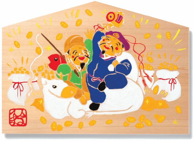 Amazon.co.jp: 大黒様 恵比寿様 鉄製 置物 アンティーク 骨董 縁起物 レトロ : おもちゃ