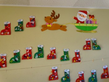 裏地付き 布のクリスマスブーツの作り方プレゼントを入れる靴下