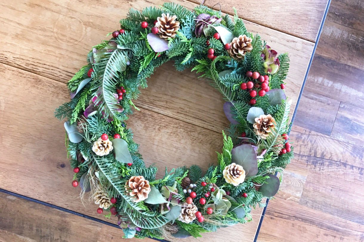 クリスマスリース 玄関 北欧 おしゃれ ナチュラル 30cm コンパクト ギフト 玄関 クリスマスプレゼント 店舗 装飾 ディスプレイ クリスマスリース クリスマスリースおしゃれな北欧の玄関リースおすすめ人気プレゼントランキングocruyo オクルヨ