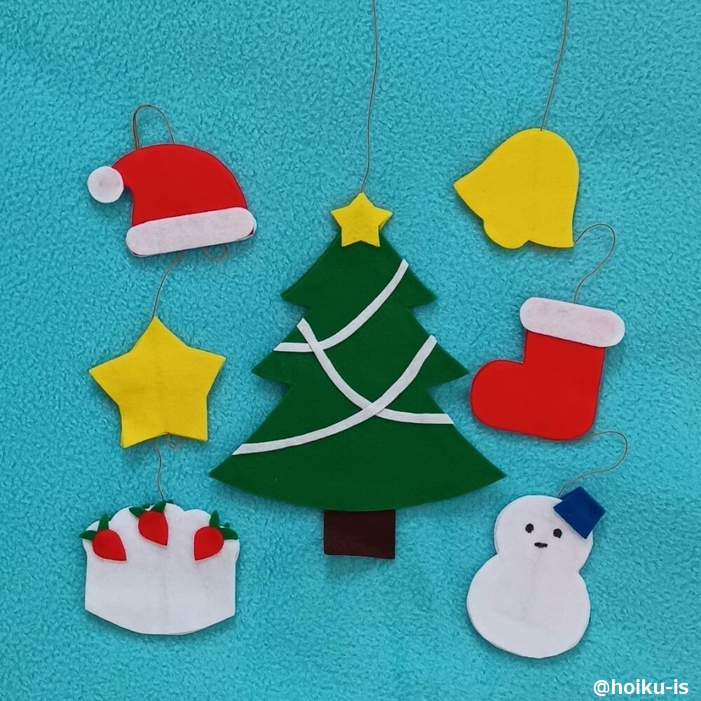 簡単・かわいい 冬のモビール工作プリント 無料ダウンロード・印刷幼児教材・知育プリントちびむすドリル 幼児の学習素材館